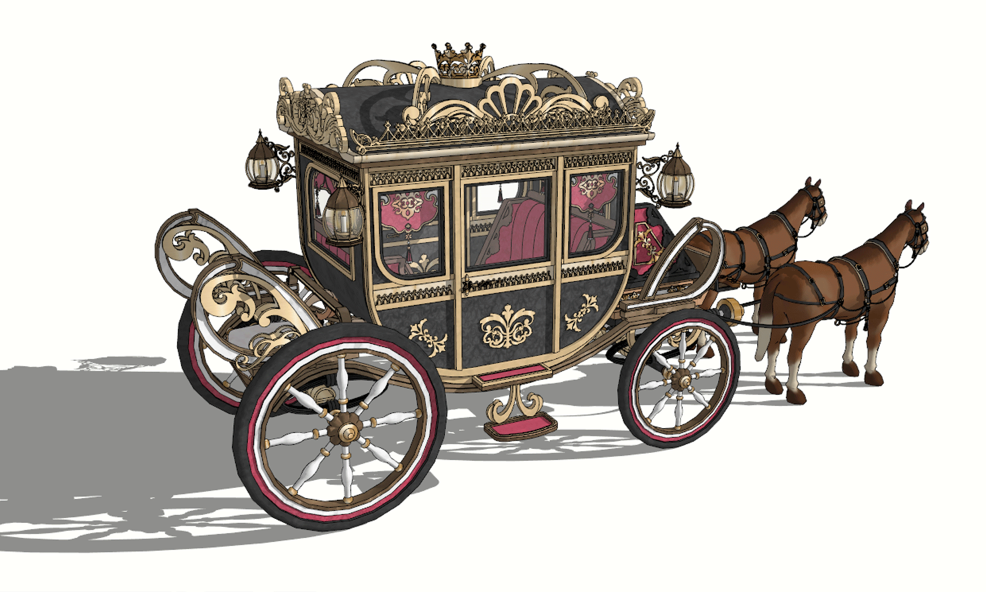 ロマンス·ファンタジー·アンティーク·小物 - 王室馬車